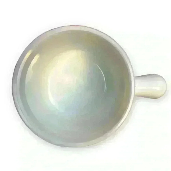 1970´s Avon mod patchwork print milk glass soup mug/trinket dish/shaving mug - Picture 4 of 6